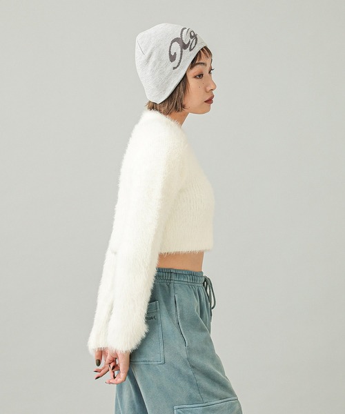 X-girl（エックスガール）の「REVERSIBLE BEANIE（ニットキャップ/ビーニー・レディース・ネイビー/アッシュ/ブラック・ONE SIZE）」の19枚目の写真