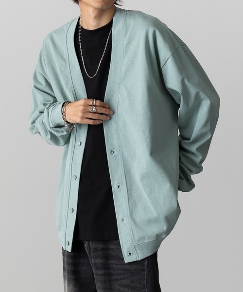 セール】【United Athle】cotton jersey loose fit cardigan