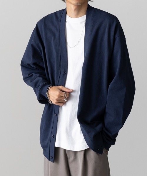 United Athle(ユナイテッドアスレ)の「【United Athle】cotton jersey loose fit cardigan / コットン ジャージー ルーズフィット カーディガン 4488(カーディガン/ボレロ・メンズ・ブラック/スモーキーグリーン系/アッシュ/ネイビー・XL/L/M)」の19枚目の写真