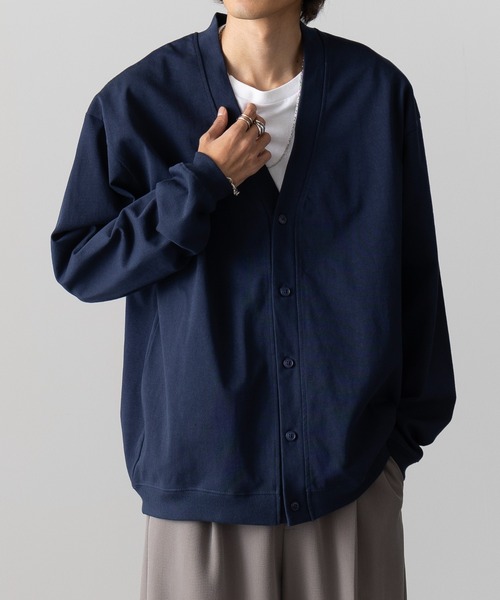 United Athle(ユナイテッドアスレ)の「【United Athle】cotton jersey loose fit cardigan / コットン ジャージー ルーズフィット カーディガン 4488(カーディガン/ボレロ・メンズ・ブラック/スモーキーグリーン系/アッシュ/ネイビー・XL/L/M)」の21枚目の写真