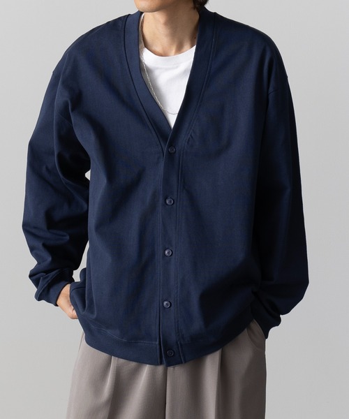United Athle(ユナイテッドアスレ)の「【United Athle】cotton jersey loose fit cardigan / コットン ジャージー ルーズフィット カーディガン 4488(カーディガン/ボレロ・メンズ・ブラック/スモーキーグリーン系/アッシュ/ネイビー・XL/L/M)」の20枚目の写真