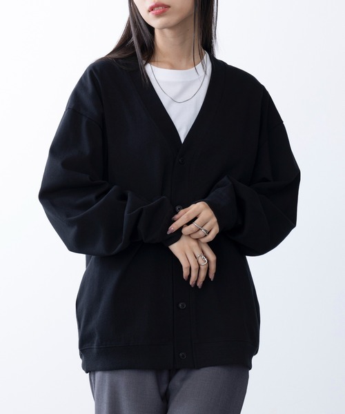 United Athle(ユナイテッドアスレ)の「【United Athle】cotton jersey loose fit cardigan / コットン ジャージー ルーズフィット カーディガン 4488(カーディガン/ボレロ・メンズ・ブラック/スモーキーグリーン系/アッシュ/ネイビー・XL/L/M)」の16枚目の写真