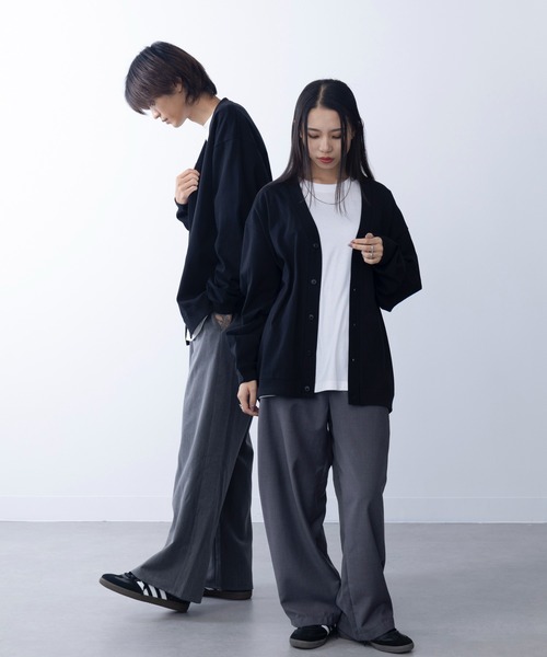 United Athle(ユナイテッドアスレ)の「【United Athle】cotton jersey loose fit cardigan / コットン ジャージー ルーズフィット カーディガン 4488(カーディガン/ボレロ・メンズ・ブラック/スモーキーグリーン系/アッシュ/ネイビー・XL/L/M)」の10枚目の写真