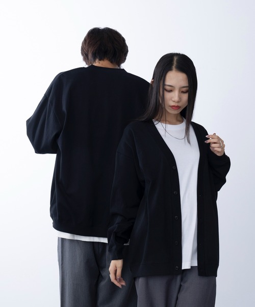 United Athle(ユナイテッドアスレ)の「【United Athle】cotton jersey loose fit cardigan / コットン ジャージー ルーズフィット カーディガン 4488(カーディガン/ボレロ・メンズ・ブラック/スモーキーグリーン系/アッシュ/ネイビー・XL/L/M)」の8枚目の写真