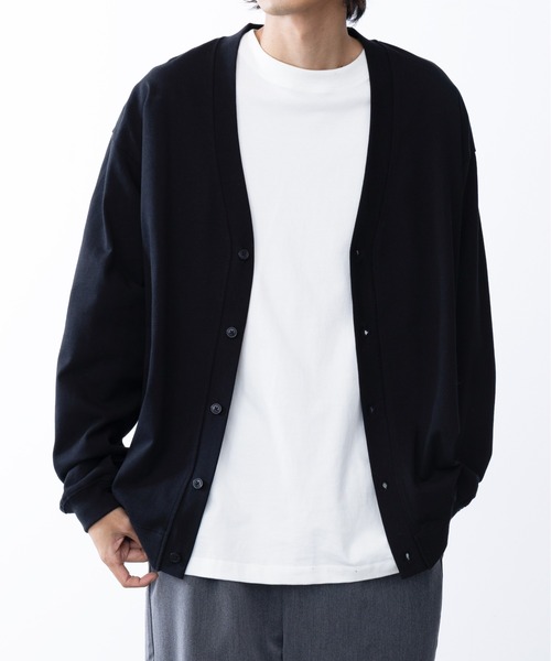 United Athle(ユナイテッドアスレ)の「【United Athle】cotton jersey loose fit cardigan / コットン ジャージー ルーズフィット カーディガン 4488(カーディガン/ボレロ・メンズ・ブラック/スモーキーグリーン系/アッシュ/ネイビー・XL/L/M)」の12枚目の写真