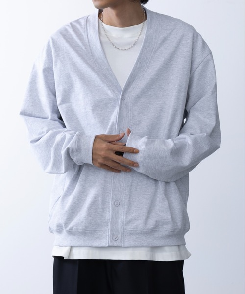 United Athle(ユナイテッドアスレ)の「【United Athle】cotton jersey loose fit cardigan / コットン ジャージー ルーズフィット カーディガン 4488(カーディガン/ボレロ・メンズ・ブラック/スモーキーグリーン系/アッシュ/ネイビー・XL/L/M)」の18枚目の写真
