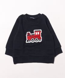 Moujonjon | 機関車サガラ刺繍トレーナー(スウェット)