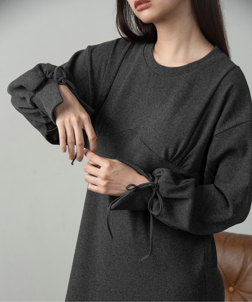 美品CELERI バルーンスリーブ 黒 スウェット ドゥーズィエムクラス