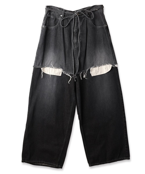 DISCOVERED（ディスカバード）の「LAYERED DENIM PANTS（デニムパンツ・メンズ・ブラック系1/ブラック系2/ブルー系1/ブルー系2・1/3）」の17枚目の写真