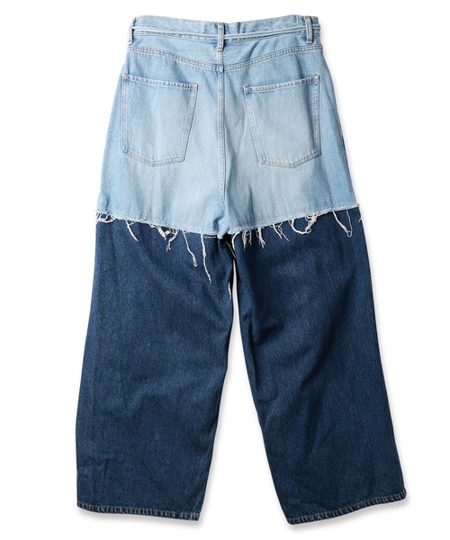 DISCOVERED（ディスカバード）の「LAYERED DENIM PANTS（デニムパンツ・メンズ・ブラック系1/ブラック系2/ブルー系1/ブルー系2・1/3）」の14枚目の写真