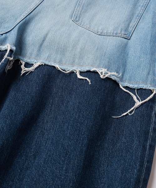 DISCOVERED（ディスカバード）の「LAYERED DENIM PANTS（デニムパンツ・メンズ・ブラック系1/ブラック系2/ブルー系1/ブルー系2・1/3）」の9枚目の写真