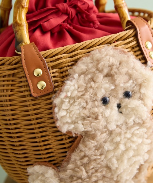 ジョリープッペ（Jolly Poupee）/トイプードルかごバッグ トイプードルかごバッグ（ショルダーバッグ）｜Jolly Poupee（ジョリー