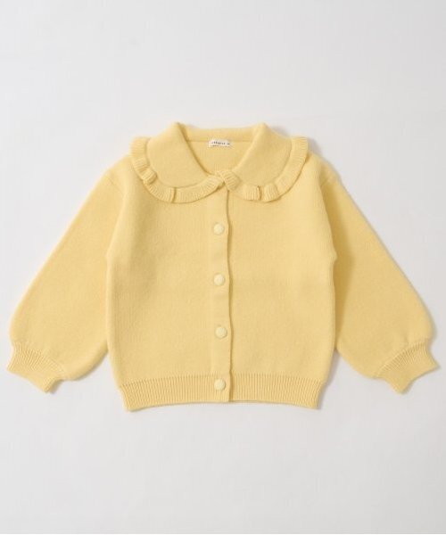 Lycee mine（リセマイン）の「【オケージョン】フリル衿付きカーディガン（カーディガン/ボレロ・キッズ・アイボリー/ネイビー/クリーム・M(110-120)/L(130-140)）」の4枚目の写真