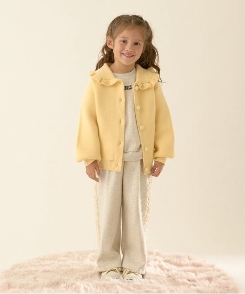 Lycee mine（リセマイン）の「【オケージョン】フリル衿付きカーディガン（カーディガン/ボレロ・キッズ・アイボリー/ネイビー/クリーム・M(110-120)/L(130-140)）」の17枚目の写真