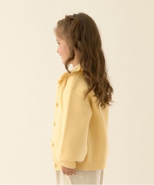 Lycee mine（リセマイン）の「【オケージョン】フリル衿付きカーディガン（カーディガン/ボレロ・キッズ・アイボリー/ネイビー/クリーム・M(110-120)/L(130-140)）」の6枚目の写真