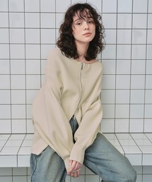 titivate（ティティベイト）の「ダブルファスナーオーバーサイズニットプルオーバー（ニット/セーター）」