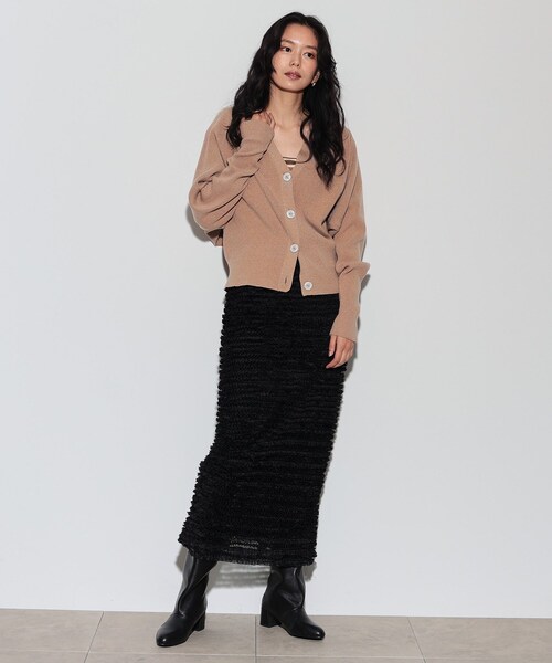 GALLEST（ギャレスト）の「◆チュールシフォンナロースカート（スカート・レディース・ホワイト系/ブラック・36/38）」の7枚目の写真