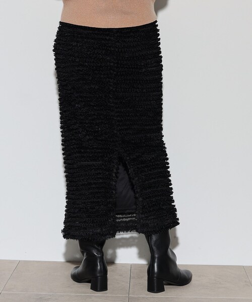 GALLEST（ギャレスト）の「◆チュールシフォンナロースカート（スカート・レディース・ホワイト系/ブラック・36/38）」の10枚目の写真