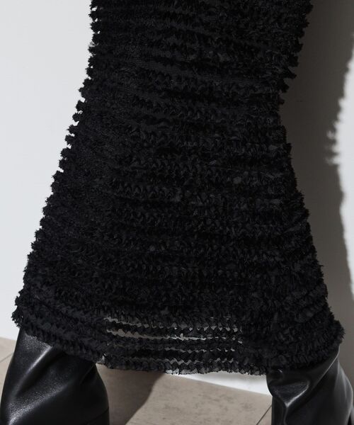 GALLEST（ギャレスト）の「◆チュールシフォンナロースカート（スカート・レディース・ホワイト系/ブラック・36/38）」の12枚目の写真