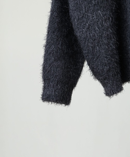 NILWAY（ニルウェイ）の「クルーネック アソート シャギー ニット / モヘアライク アソート デザイン ニット（ニット/セーター・メンズ・ブラック/アイボリー/ブラック系2/ブラック系1/ブラック系/チャコール/ブラック系4/グレー系/ブラック系3/グレー系1・MEDIUM/LARGE）」の18枚目の写真