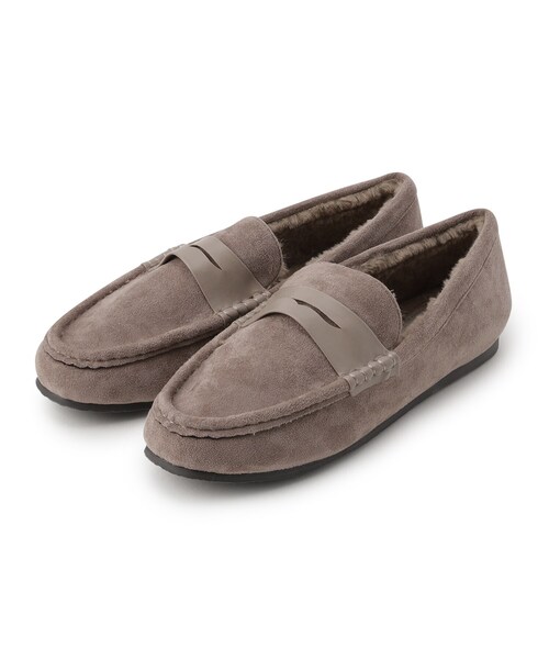 OPAQUE.CLIP（オペークドットクリップ）の「◆フェイクスエードローファー（その他シューズ・レディース・ベージュ/ブラック・01/02/03）」の2枚目の写真