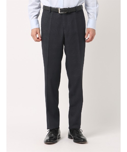 SUIT SQUARE（スーツスクエア）の「ＮＯＮＩＲＯＮ　ポリエステル　２ｗａｙＳｔｒｅｔｃｈ　グレンチェック　ＲＳ０５（スラックス・メンズ・チャコールグレー/ネイビー・S(76cm)/M(79cm)/SS(73cm)/3L(88cm)/LL(85cm)/L(82cm)）」の8枚目の写真