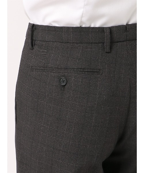 SUIT SQUARE（スーツスクエア）の「ＮＯＮＩＲＯＮ　ポリエステル　２ｗａｙＳｔｒｅｔｃｈ　グレンチェック　ＲＳ０５（スラックス・メンズ・チャコールグレー/ネイビー・S(76cm)/M(79cm)/SS(73cm)/3L(88cm)/LL(85cm)/L(82cm)）」の14枚目の写真
