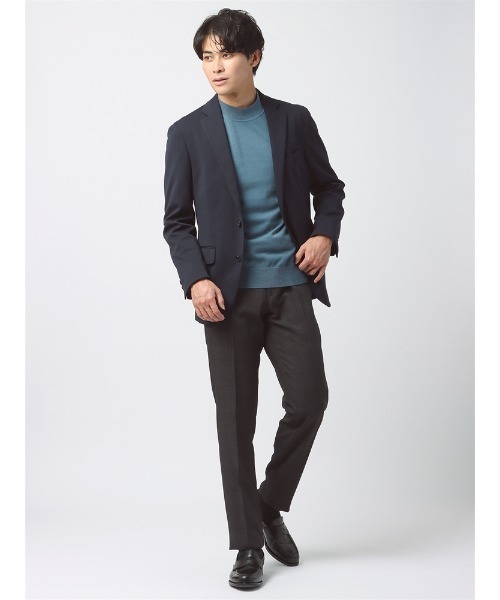 SUIT SQUARE（スーツスクエア）の「ＮＯＮＩＲＯＮ　ポリエステル　２ｗａｙＳｔｒｅｔｃｈ　グレンチェック　ＲＳ０５（スラックス・メンズ・チャコールグレー/ネイビー・S(76cm)/M(79cm)/SS(73cm)/3L(88cm)/LL(85cm)/L(82cm)）」の11枚目の写真