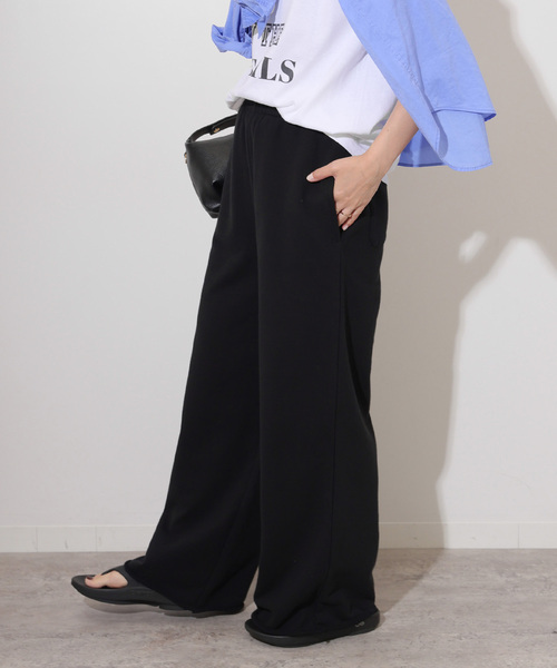 JOURNAL STANDARD relume（ジャーナルスタンダード　レリューム）の「《追加4》ワイドスウェットパンツ（スウェットパンツ・レディース・ブラック系その他/グレー・FREE）」の5枚目の写真