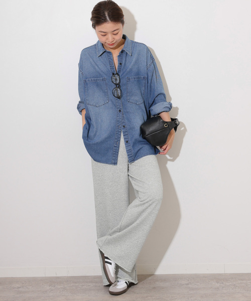 JOURNAL STANDARD relume（ジャーナルスタンダード　レリューム）の「《追加4》ワイドスウェットパンツ（スウェットパンツ・レディース・ブラック系その他/グレー・FREE）」の9枚目の写真