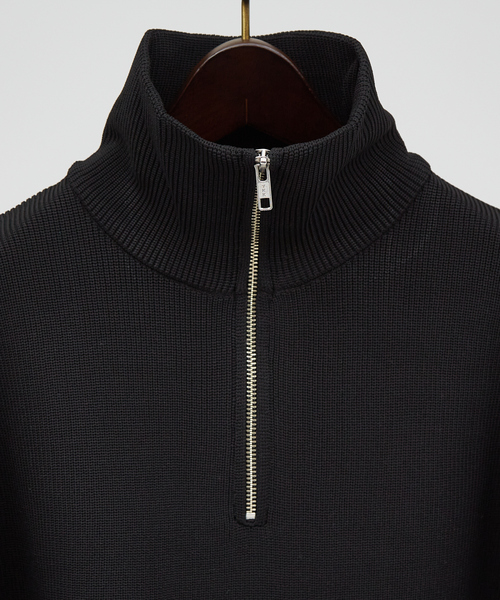 ABAHOUSE GRAY（アバハウスグレイ）の「【定番人気】12ゲージ 畦編み ハーフジップ ニット（ニット/セーター・メンズ・ブラック/グレー/ホワイト/ネイビー・46/48）」の11枚目の写真