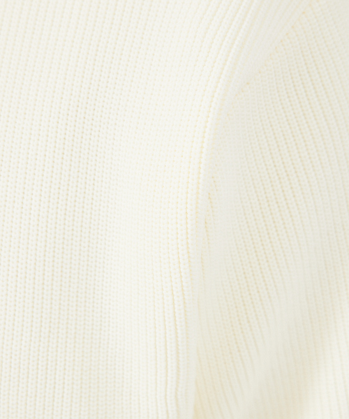 ABAHOUSE GRAY（アバハウスグレイ）の「【定番人気】12ゲージ 畦編み ハーフジップ ニット（ニット/セーター・メンズ・ブラック/グレー/ホワイト/ネイビー・46/48）」の16枚目の写真