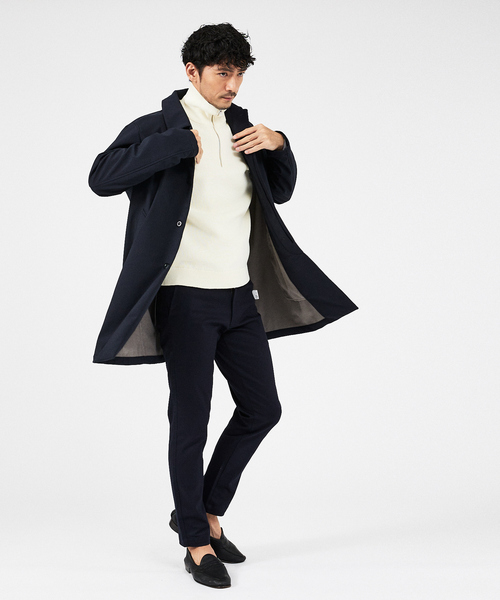 ABAHOUSE GRAY（アバハウスグレイ）の「【定番人気】12ゲージ 畦編み ハーフジップ ニット（ニット/セーター・メンズ・ブラック/グレー/ホワイト/ネイビー・46/48）」の19枚目の写真