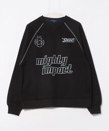 スウェット オーバーシャツ」に該当するトップスファッション