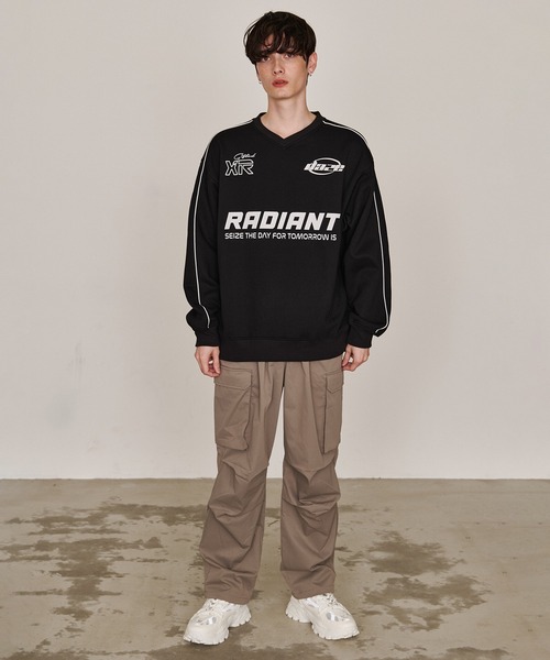 Revo.（レボ）の「オーバーサイズ ゲームシャツ 裏起毛 スウェット サッカーシャツ（スウェット・メンズ・ネイビー/ブルー系その他/ブラック系その他/アッシュグレー/ブラック/グレー系その他・M/L）」の12枚目の写真