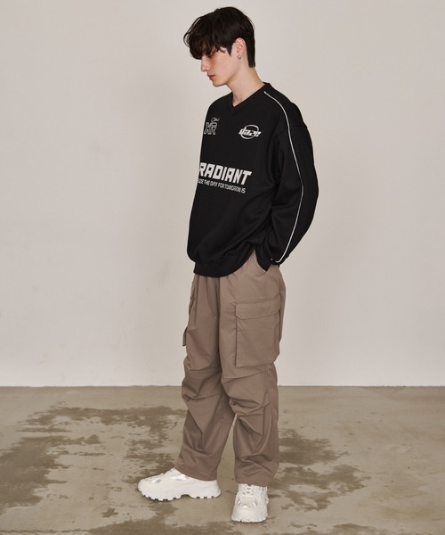 Revo.（レボ）の「オーバーサイズ ゲームシャツ 裏起毛 スウェット サッカーシャツ（スウェット・メンズ・ネイビー/ブルー系その他/ブラック系その他/アッシュグレー/ブラック/グレー系その他・M/L）」の15枚目の写真