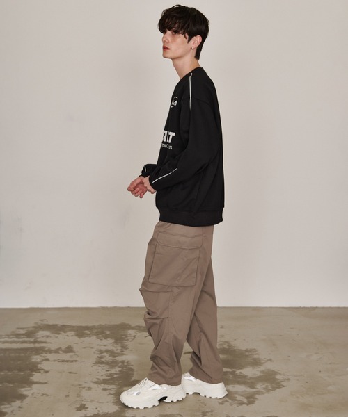 Revo.（レボ）の「オーバーサイズ ゲームシャツ 裏起毛 スウェット サッカーシャツ（スウェット・メンズ・ネイビー/ブルー系その他/ブラック系その他/アッシュグレー/ブラック/グレー系その他・M/L）」の17枚目の写真