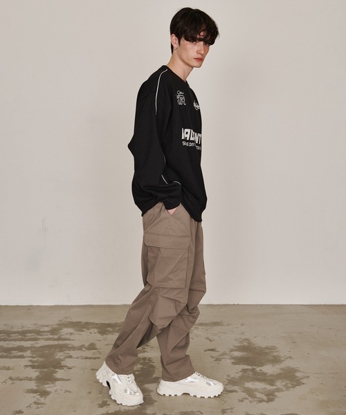 Revo.（レボ）の「オーバーサイズ ゲームシャツ 裏起毛 スウェット サッカーシャツ（スウェット・メンズ・ネイビー/ブルー系その他/ブラック系その他/アッシュグレー/ブラック/グレー系その他・M/L）」の20枚目の写真