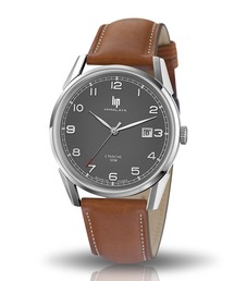 LIP（リップ）の「「LIP/リップ」ヒマラヤ 40ｍｍ シルバー ブラウン レザー（アナログ腕時計）」