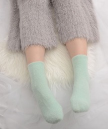 TONE SELECT GOODS | 【float】ふわふわ ワンカラー シャギー ルームソックス/ソックス 【7色展開】(ソックス/靴下)