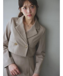 ピンストライプショートジャケット