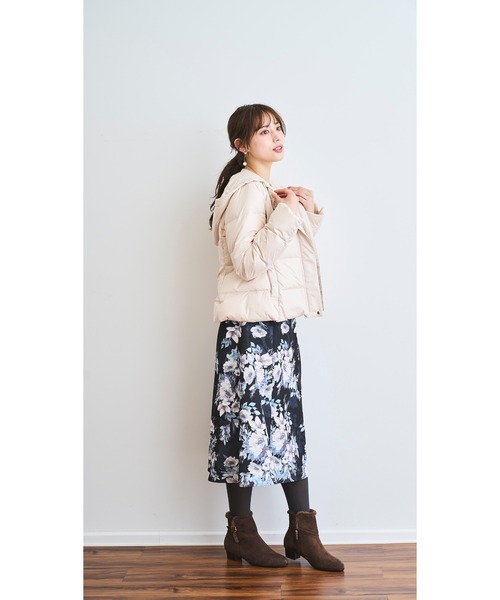 LAISSE PASSE（レッセパッセ）の「カラバリショートダウンコート（ダウンジャケット/コート・レディース・スモークピンク/ベージュ・SMALL/MEDIUM）」の18枚目の写真