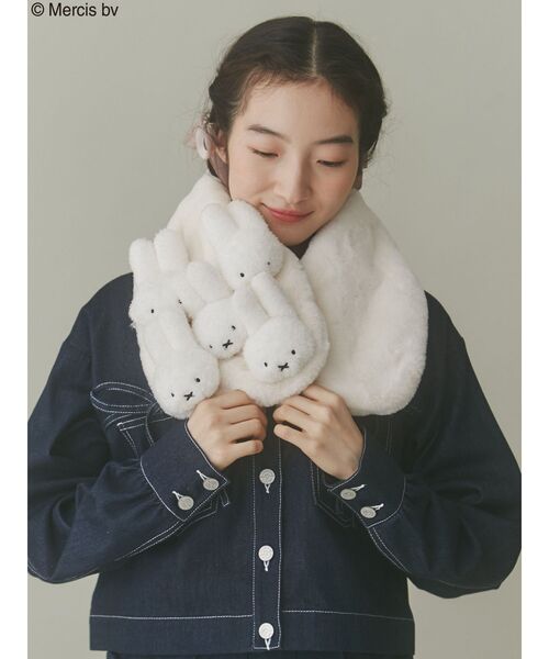 miffy merryjenny ティペット マフラー セール】もこもこmiffyティペット（マフラー）｜merry jenny
