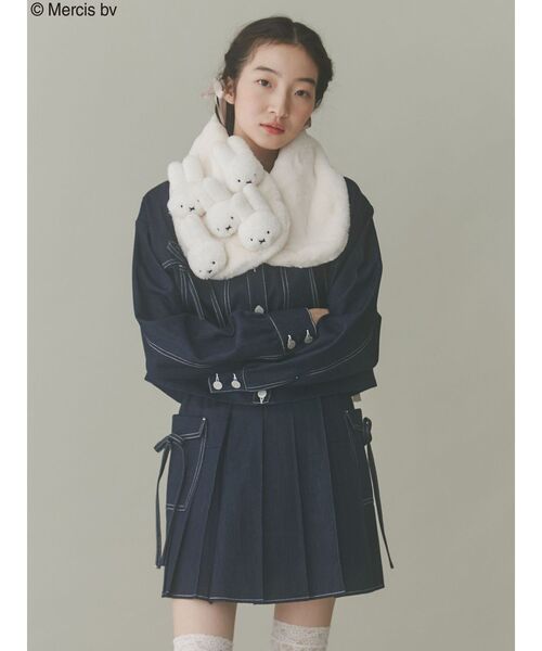 merry jenny（メリージェニー）の「【ZOZO限定】もこもこmiffyティペット（マフラー・レディース・アイボリー・FREE）」の3枚目の写真