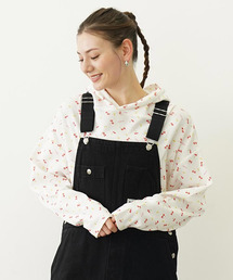 tシャツ Tシャツ ミルクフェド MILKFED FLORAL PATTERN WAFFLE LS TOP レディース カットソー ブランド 春 白 MILKFED. tシャツ Tシャツ ミルクフェド MILKFED FLORAL PATTERN