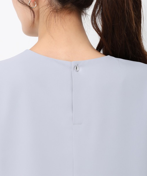 MISCH MASCH（ミッシュマッシュ）の「裏地付きパールブラウス/MM448104（シャツ/ブラウス・レディース・ブルー/ホワイト/ブラック・ﾌﾘ-）」の8枚目の写真