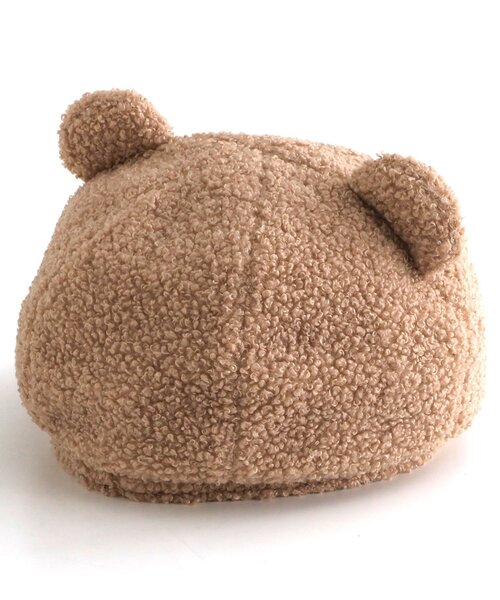 apres les cours(アプレレクール)の「tiny bear ボアベレー帽(ハンチング/ベレー帽・キッズ・アイボリー/ベージュ・48/50/54)」の10枚目の写真