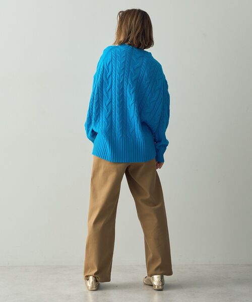 YECCA VECCA(イェッカヴェッカ)の「ケーブルニット(ニット/セーター・レディース・ベージュ/ライトブルー/チャコールグレー・FREE)」の20枚目の写真