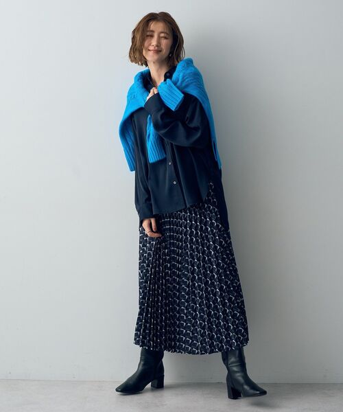 YECCA VECCA(イェッカヴェッカ)の「ケーブルニット(ニット/セーター・レディース・ベージュ/ライトブルー/チャコールグレー・FREE)」の7枚目の写真