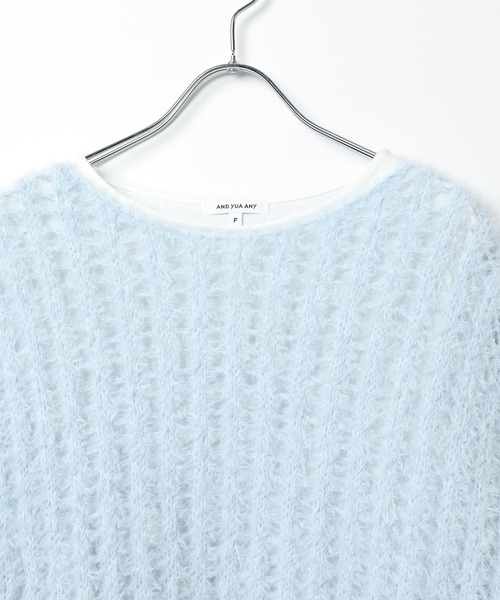 GLOBAL WORK(グローバルワーク)の「2SETリボンニット/AND YUA ANY/147489(ニット/セーター・キッズ・ミント/サックスブルー/アイボリー・FREE)」の7枚目の写真